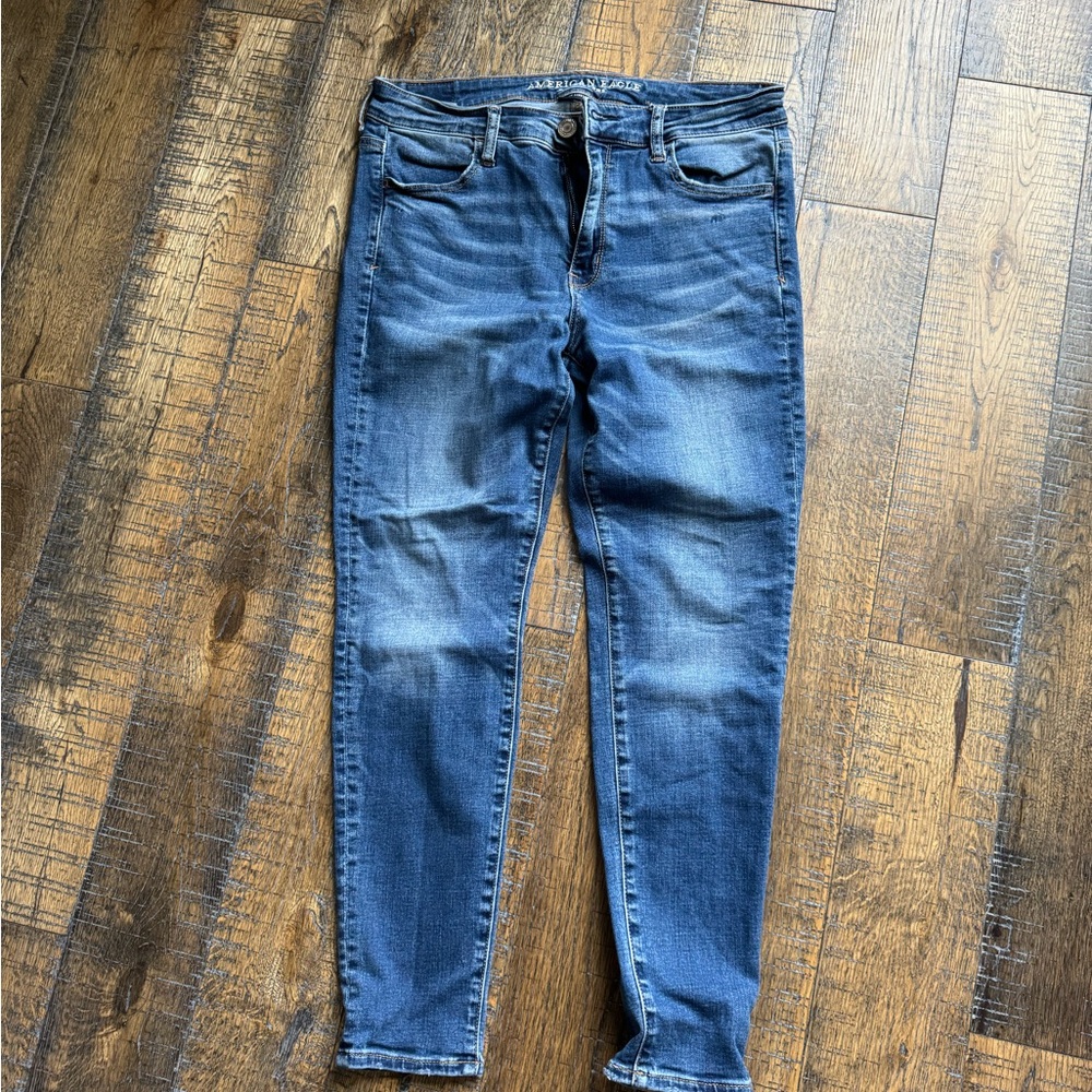American Eagle Outfitters Dark Blue Skinny Jeans